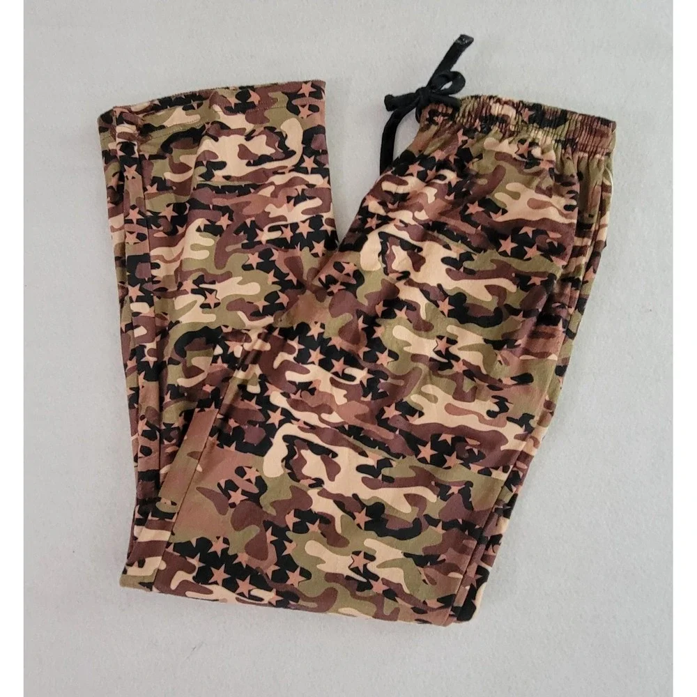 Bottoms Out Men's Camo Print Pajama Pant M NWT